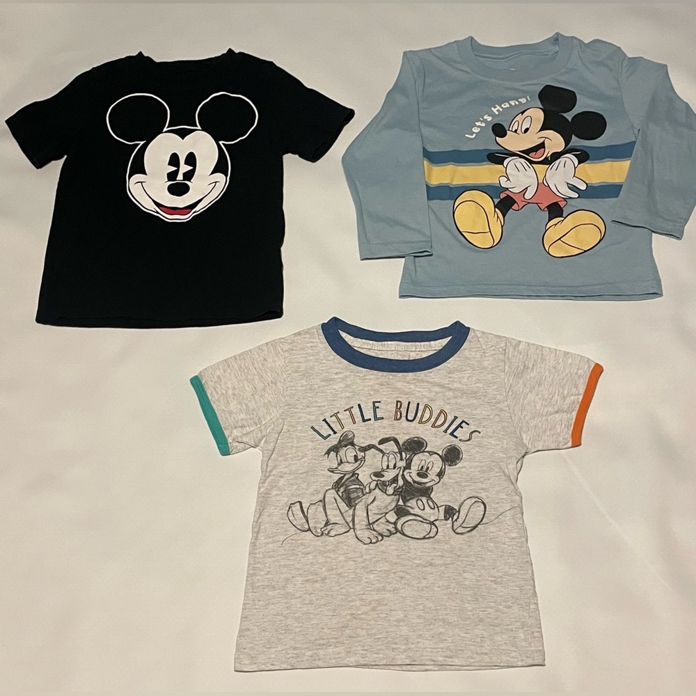 3T Mickey Mouse shirt bundle